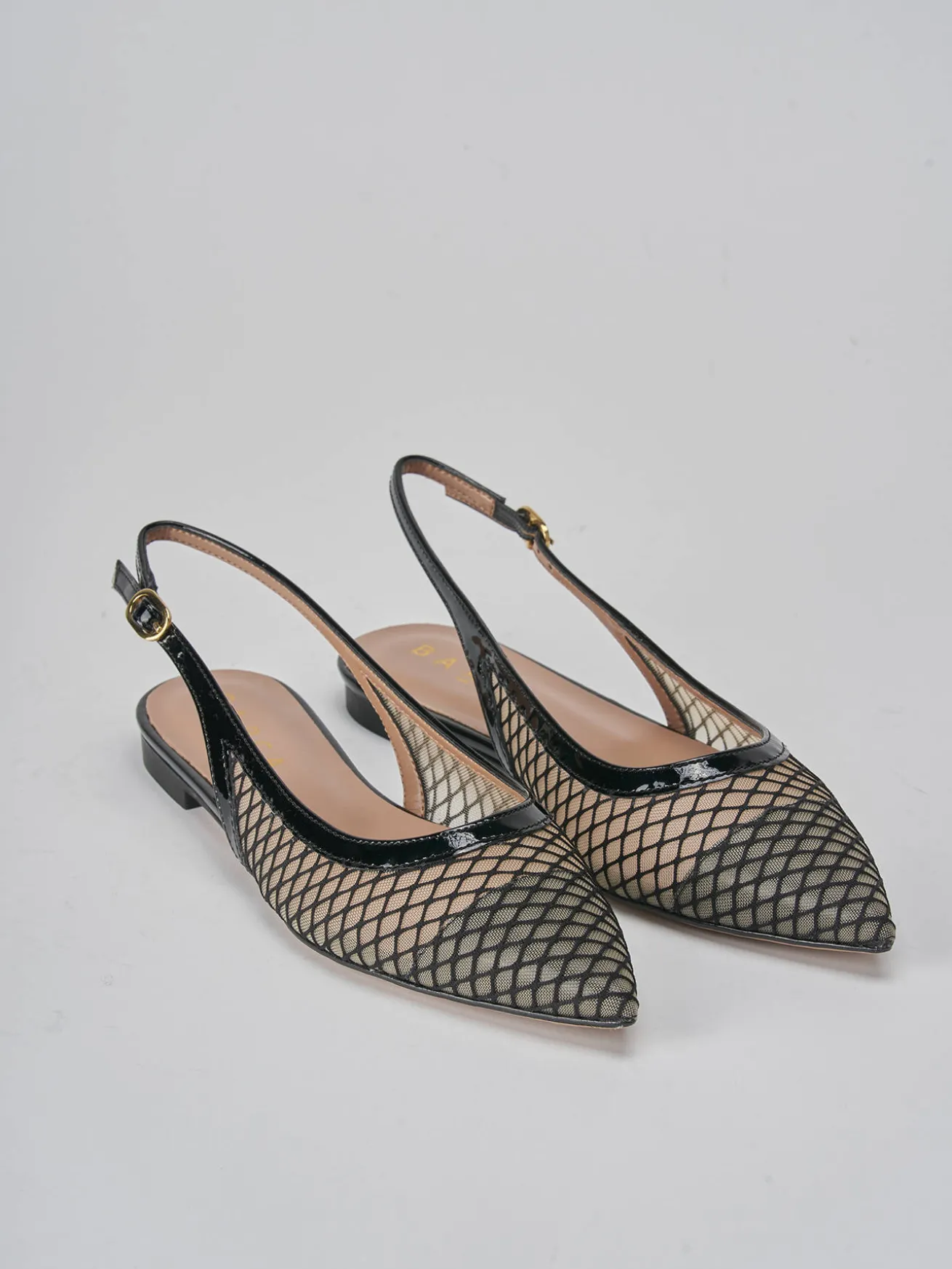 Ballerine tacco 1cm pelle nero