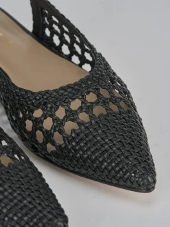 Ballerine tacco 1cm pelle nero