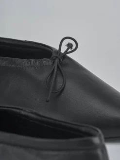 Ballerine tacco 1cm pelle nero