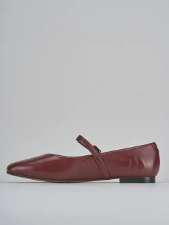 Ballerine tacco 1cm pelle bordo'