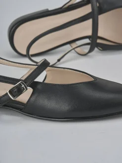 Ballerine tacco 1cm pelle nero
