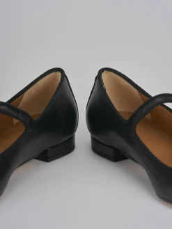 Ballerine tacco 1cm pelle nero