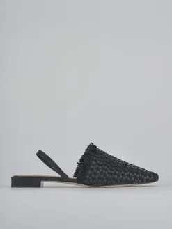 Ballerine tacco 1cm pelle nero