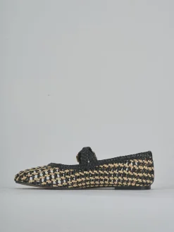 Ballerine tacco 1cm pelle nero