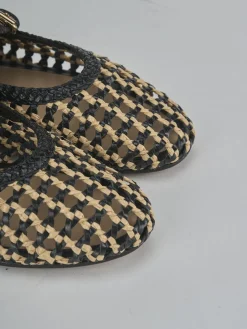 Ballerine tacco 1cm pelle nero