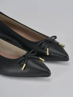 Ballerine tacco 1cm pelle nero