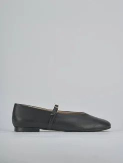Ballerine tacco 1cm pelle nero