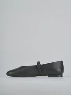 Ballerine tacco 1cm pelle nero