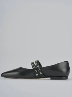Ballerine tacco 1cm pelle nero