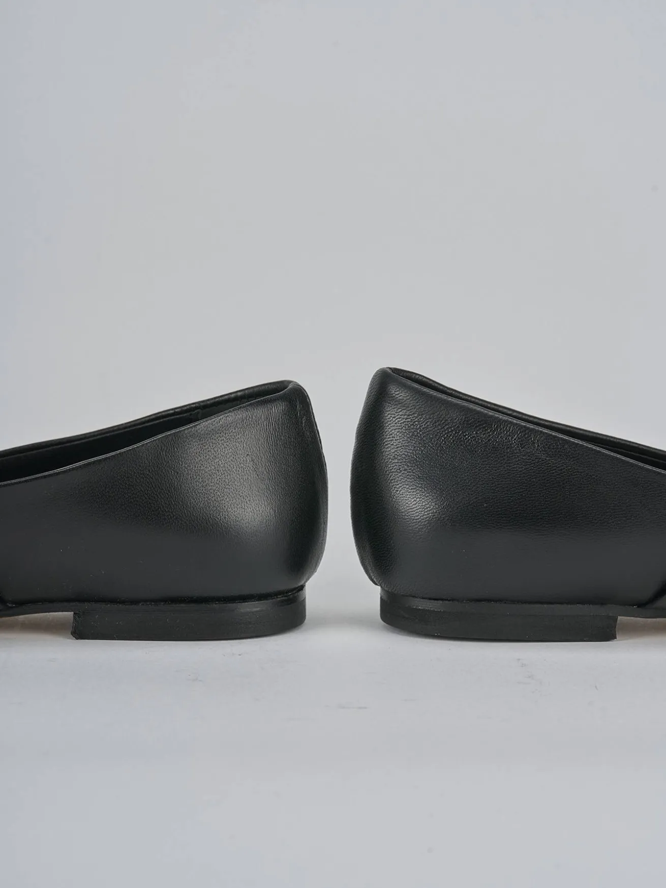 Ballerine tacco 1cm pelle nero