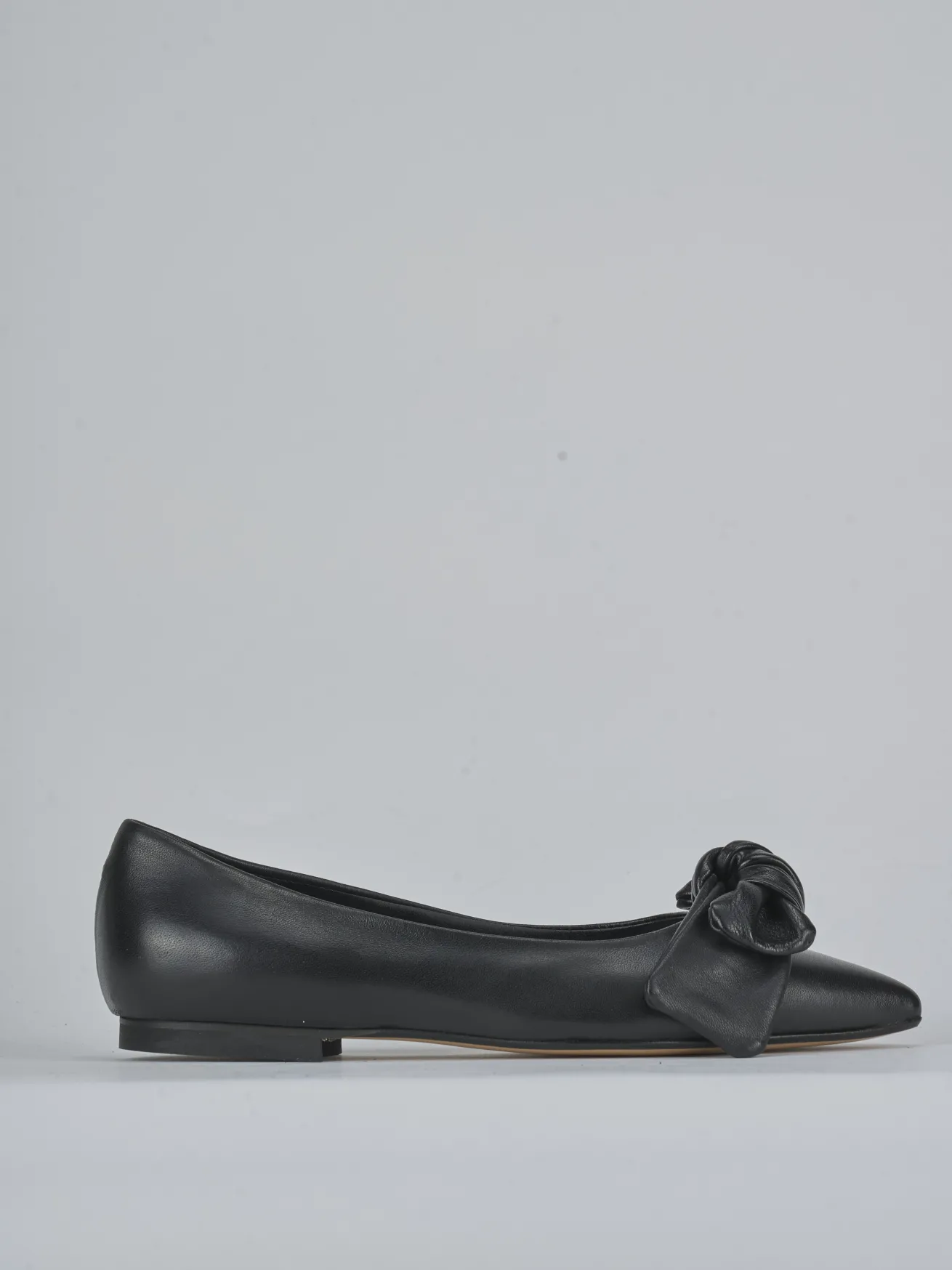 Ballerine tacco 1cm pelle nero