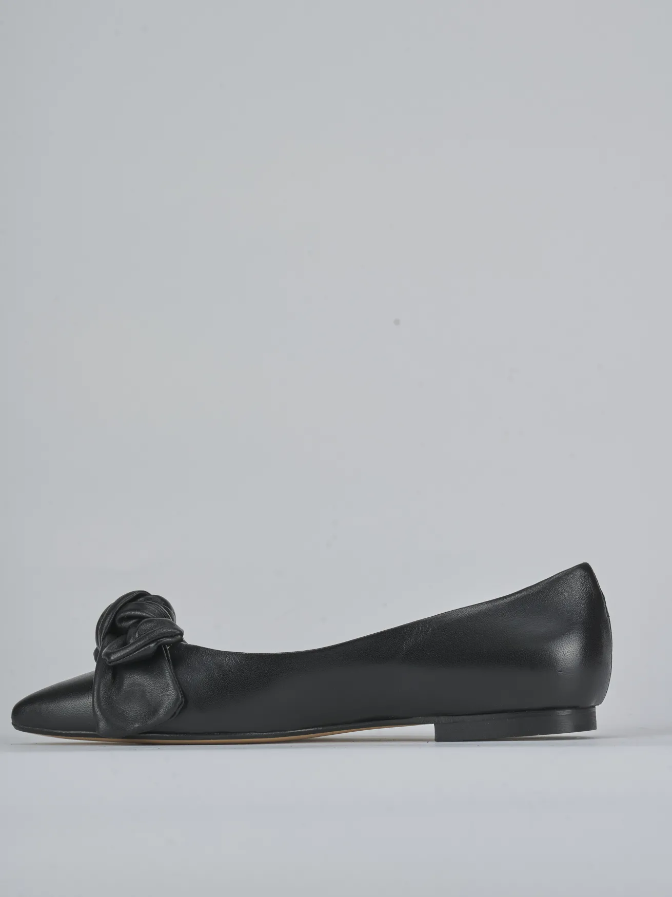 Ballerine tacco 1cm pelle nero
