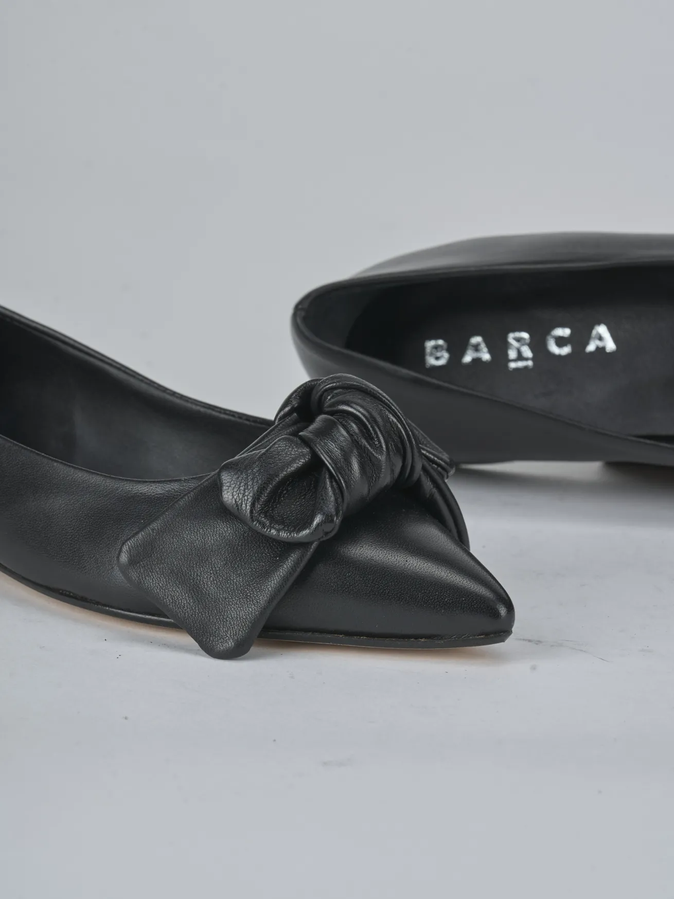 Ballerine tacco 1cm pelle nero