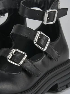 Ballerine tacco 1cm pelle nero