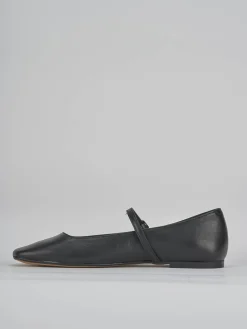 Ballerine tacco 1cm pelle nero