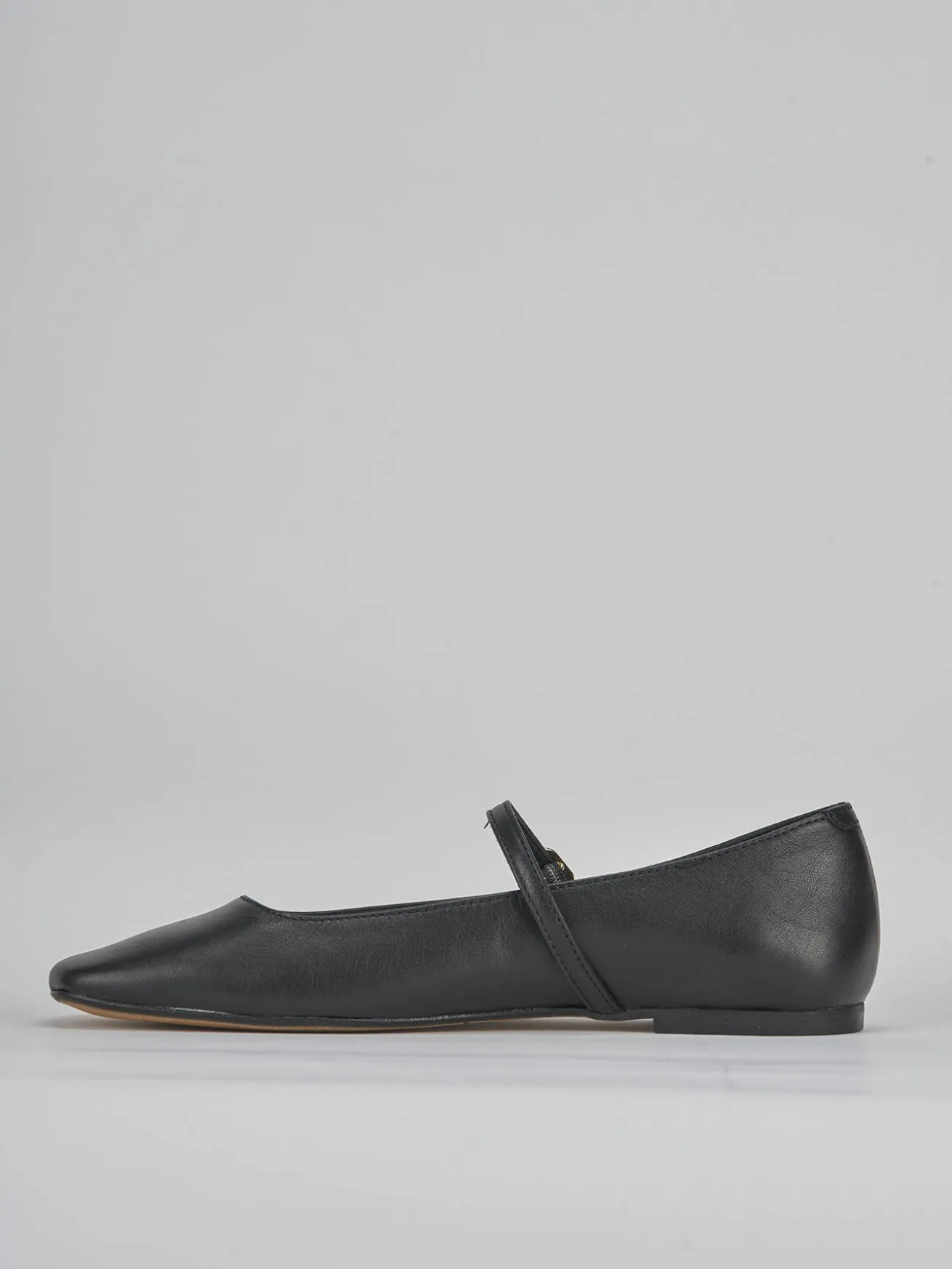 Ballerine tacco 1cm pelle nero