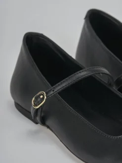 Ballerine tacco 1cm pelle nero