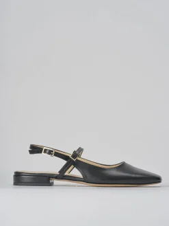 Ballerine tacco 1cm pelle nero