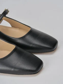 Ballerine tacco 1cm pelle nero