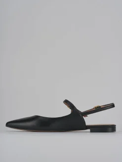 Ballerine tacco 1cm pelle nero