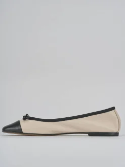 Ballerine tacco 1cm pelle beige