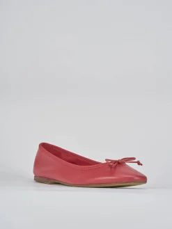Ballerine tacco 1cm pelle rosso