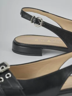 Ballerine tacco 1cm pelle nero