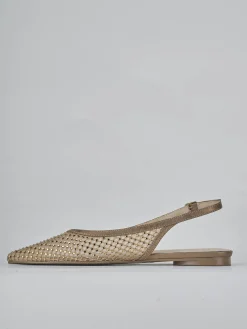 Ballerine tacco 1cm pelle bronzo