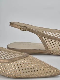 Ballerine tacco 1cm pelle bronzo