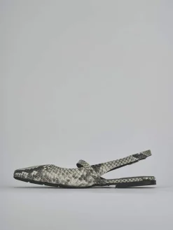 Ballerine tacco 1cm pitone beige