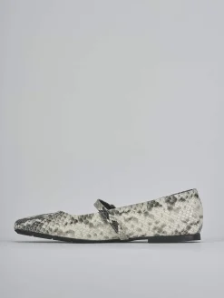 Ballerine tacco 1cm pitone beige