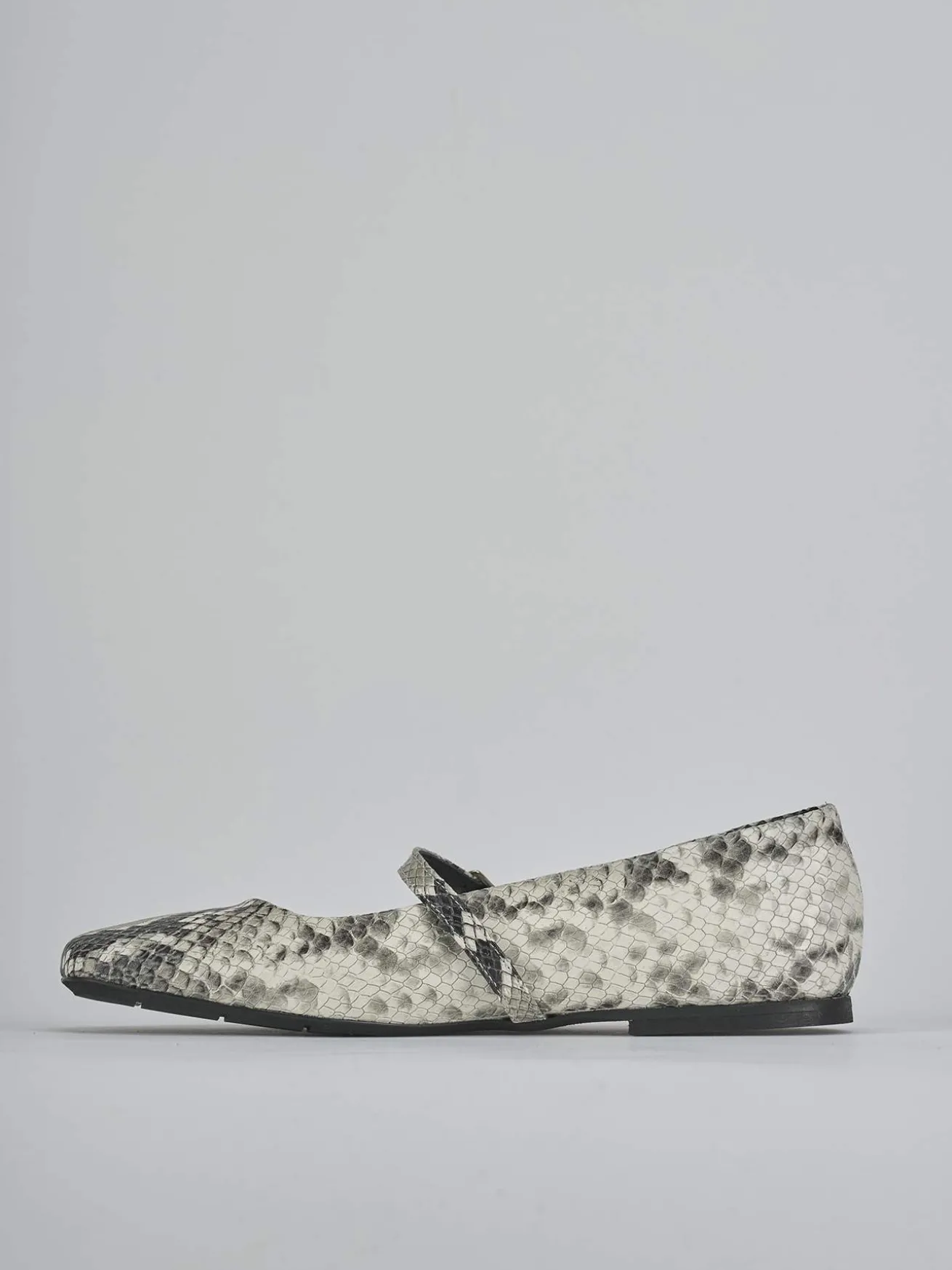 Ballerine tacco 1cm pitone beige