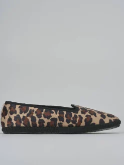 Ballerine tacco 1cm velluto multicolor