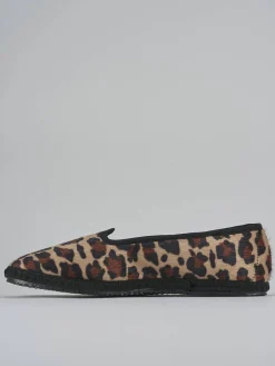 Ballerine tacco 1cm velluto multicolor