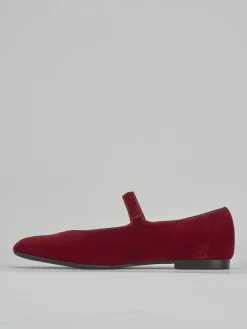 Ballerine tacco 1cm velluto bordo'