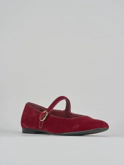 Ballerine tacco 1cm velluto bordo'