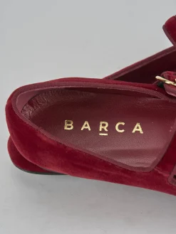 Ballerine tacco 1cm velluto bordo'