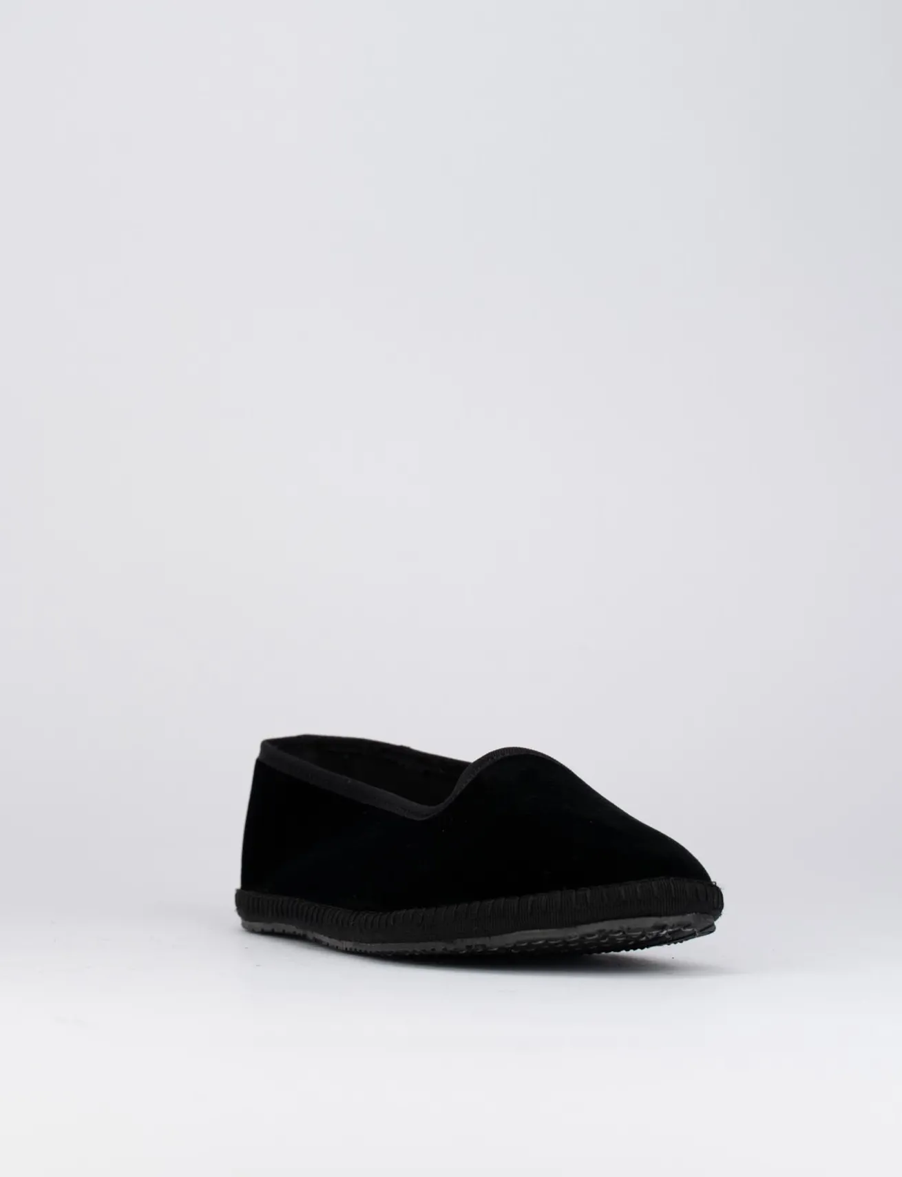 Ballerine tacco 1cm velluto nero