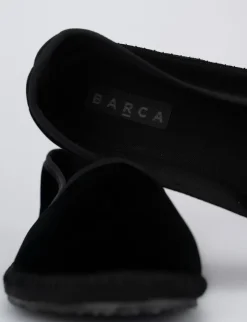 Ballerine tacco 1cm velluto nero