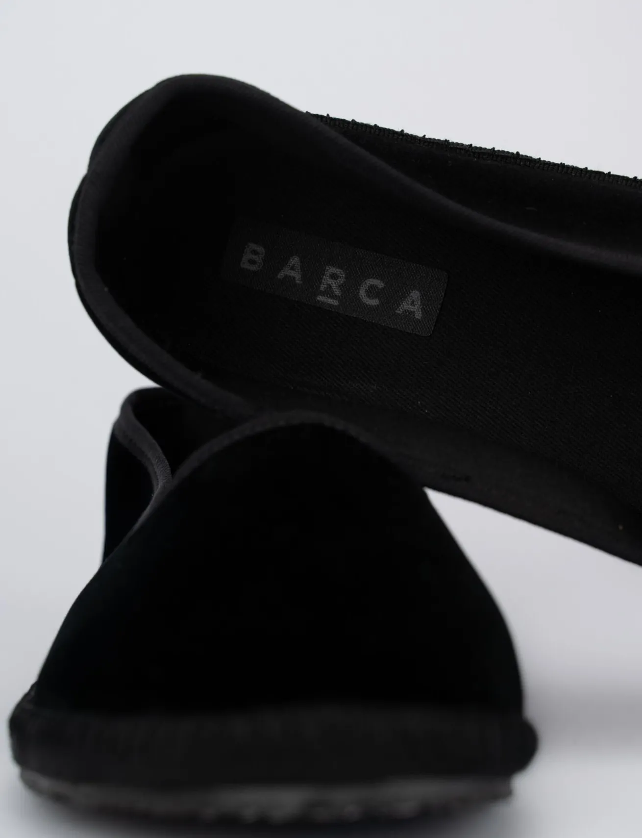 Ballerine tacco 1cm velluto nero