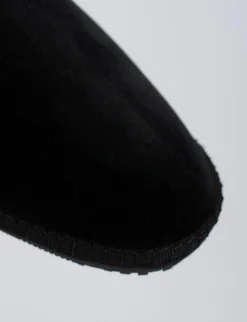 Ballerine tacco 1cm velluto nero