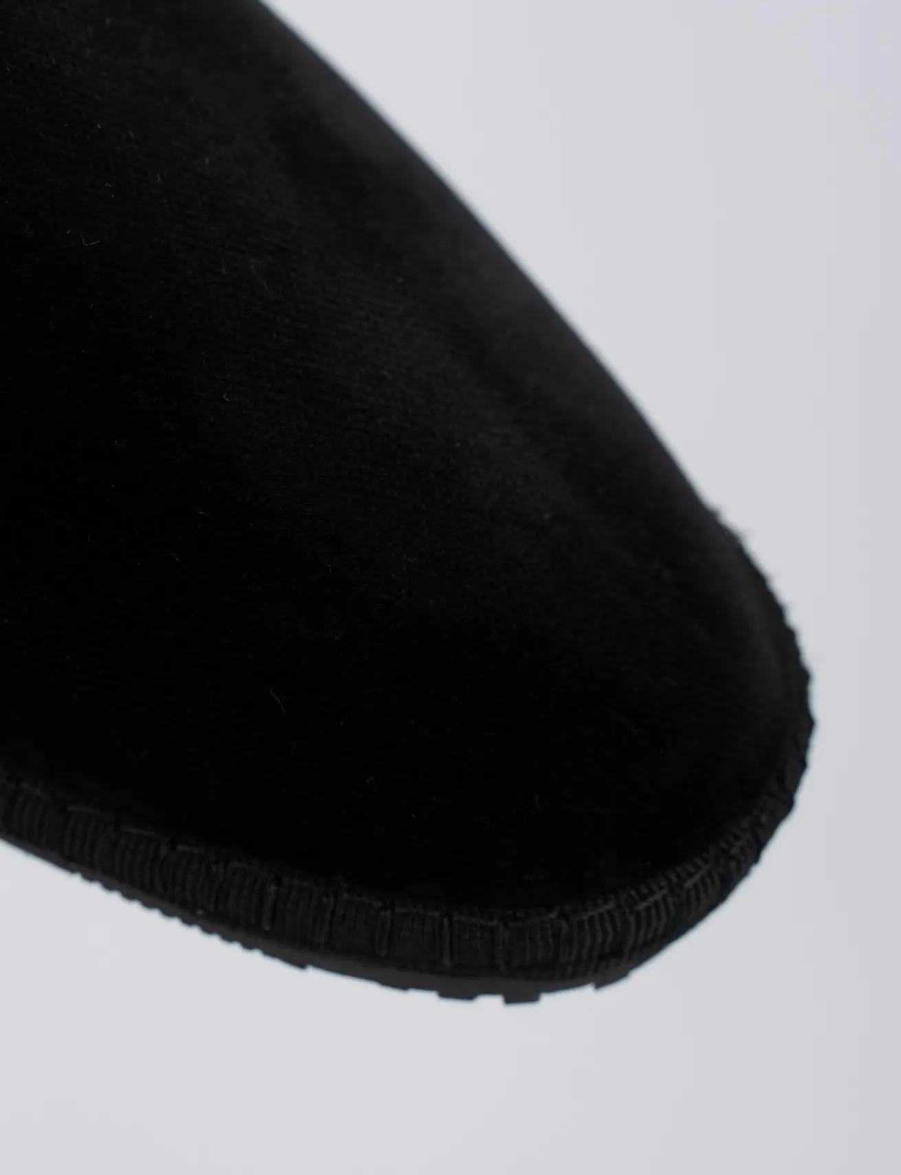 Ballerine tacco 1cm velluto nero