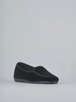 Ballerine tacco 1cm velluto nero