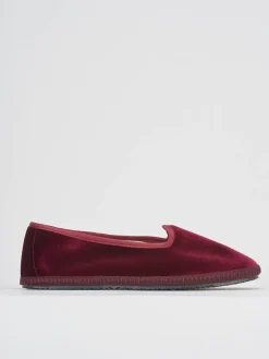 Ballerine tacco 1cm velluto bordo'