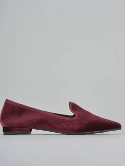 Ballerine tacco 1cm velluto bordo'