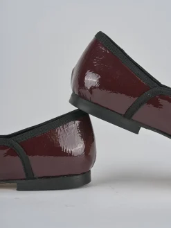 Ballerine tacco 1cm vernice bordo'