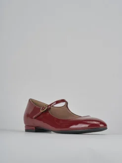 Ballerine tacco 2cm vernice bordo'
