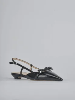 Ballerine tacco 2cm vernice nero