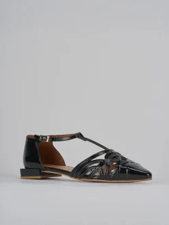 Ballerine tacco 1cm vernice nero