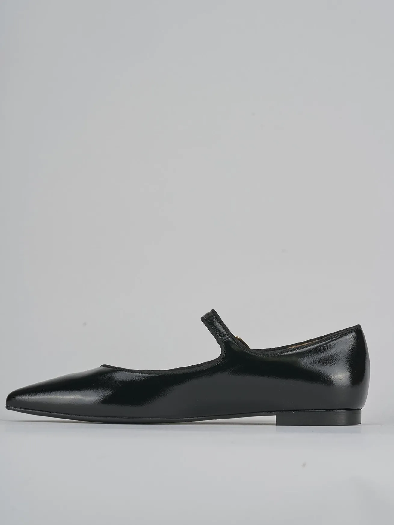 Ballerine tacco 1cm vernice nero